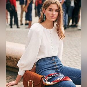 NWOT Sézane Amy Blouse, 34